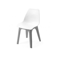 Ipae-progarden Stolica baštenska plastična Eolo belo siva Ipae-progarden Stolica baštenska plastična Eolo belo siva