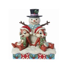 JIM SHORE Chip n Dale Snowman Figurine JIM SHORE Chip n Dale Snowman Figurine
