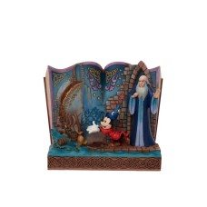 JIM SHORE Sorcerer Mickey Storybook Figurine JIM SHORE Sorcerer Mickey Storybook Figurine