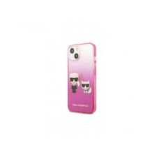 KARL LAGERFELD Futrola za iPhone 13 Pink Karl & Choupette Head Gradient KARL LAGERFELD Futrola za iPhone 13 Pink Karl & Choupette Head Gradient