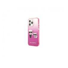 KARL LAGERFELD Futrola za iPhone 13 Pro Pink Karl & Choupette Head Gradient KARL LAGERFELD Futrola za iPhone 13 Pro Pink Karl & Choupette Head Gradient