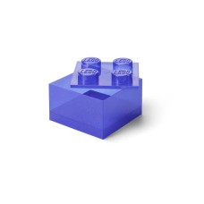 LEGO LEGO kutija za odlaganje sa poklopcem (4): Svetlucava ljubičasta