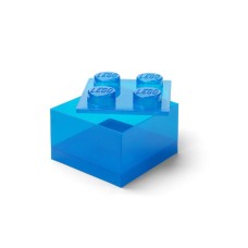 LEGO LEGO kutija za odlaganje sa poklopcem (4): Svetlucavo plava