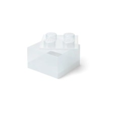 LEGO LEGO kutija za odlaganje sa poklopcem (4): Svetlucavo prozirna