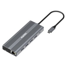 MAIWO USB Tip-C 12 u 1 Docking USB3.0+SD/TF+RJ45+HDMI*2+VGA+Audio+US B-C PD+USB-C data, KH12RHV
