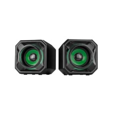 MIKADO MD-177 5Wx2 USB zeleno crni Zvučnici 2.0