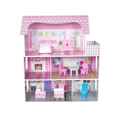 Milla Toys Drvena kućica za lutke sa 8 delova nameštaja 11/71482