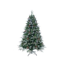 MILENIJUM Novogodišnja jelka snežna sa šišarkama 150cm 42/70674