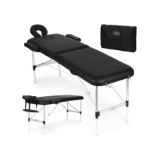 ModernHome Aluminijumski masažni i rehabilitacioni sto, 2-sekcioni, sklopivi u kofer + torba