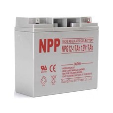 NPP NPG12V-17Ah, Gel battery, C20=17AH, T3, 180*77*167*167, 4,8KG, Light grey NPP NPG12V-17Ah, Gel battery, C20=17AH, T3, 180*77*167*167, 4,8KG, Light grey