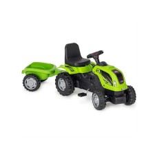 Playtime 956 Traktor na pedale sa prikolicom zeleni