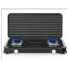 ROSBERG Plinski rešo sa dva gorionika i poklopcem R51454D2 crni