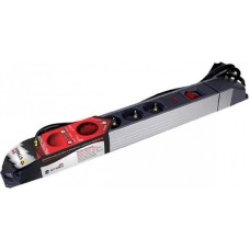 STARK Prenaponska zaštita ALU 5m, 5 utičnica, prekidač STARK Prenaponska zaštita ALU 5m, 5 utičnica, prekidač