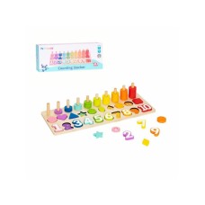 TOOKY TOY Drvena edukativna igra Brojevi, oblici i boje HP037 107/51612