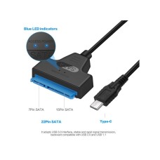 VELTEH USB C na Sata 22 pin Napojni Kabl NKC-K022