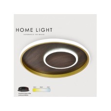 VESTA 526 plafonska svetiljka 36W 3000/4500/6000K TAMNO DRVO/ZLATO (Ø 400) VESTA 526 plafonska svetiljka 36W 3000/4500/6000K TAMNO DRVO/ZLATO (Ø 400)