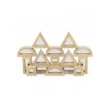 VIGA Drvena velika senzorna geometrijska ogledala VIGA Drvena velika senzorna geometrijska ogledala