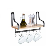 Vilde Višenamenska kuhinjska polica sa kukama za kačenje šolja