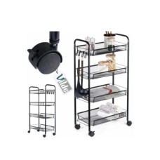 Vilde Višenamenska polica na 4 nivoa sa točkićima Vilde Višenamenska polica na 4 nivoa sa točkićima