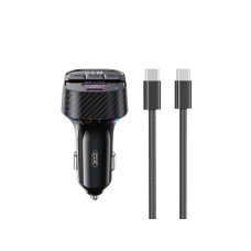 XO XO transmitter FM Bluetooth MP3 auto punjač 30W BLACK + kabl za telefon USB-C - USB-C XO XO transmitter FM Bluetooth MP3 auto punjač 30W BLACK + kabl za telefon USB-C - USB-C